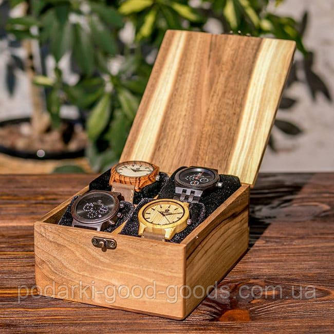 Скринька для годинників дерев'яна 4 відділення EB-2.3