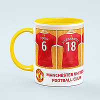 Чашка Манчестер Юнайтед Manchester United команда цвет желтый