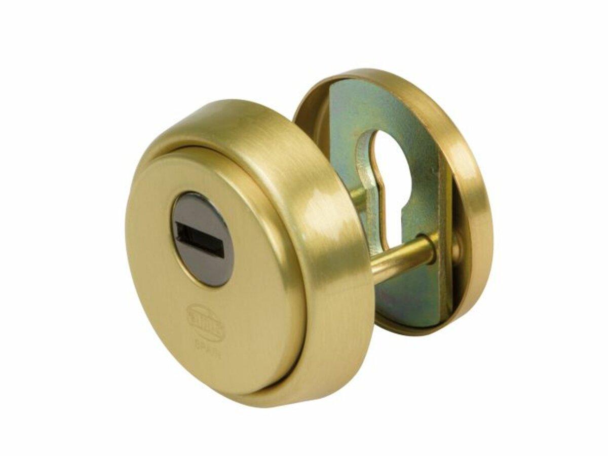 Amig Броненакладка циліндра мод.31 — Ø 65 mm матова латунь, фото 1