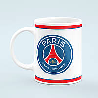 Чашка ПСЖ Paris Saint-Germain полоски