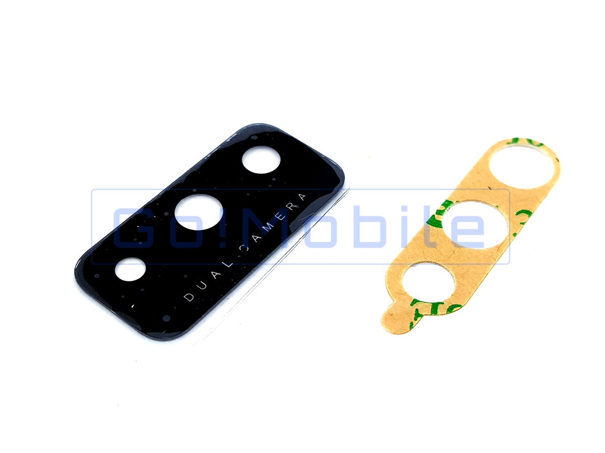 Скло камери для Tecno Spark 6 Go (KE5) чорне, фото 1