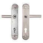 SIBA HSS Ручка дверна GUARDIAN PZ-85 на планці з захистом, матовий нікель (22 22), фото 2