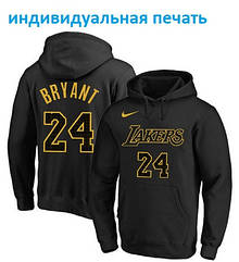 Худі кенгуру чорна Лейкерс Брайант 24 Lakers Bryant 24