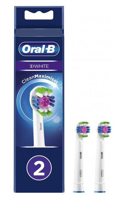 Насадки для електричної зубної щітки Oral-B 3D White 2 шт