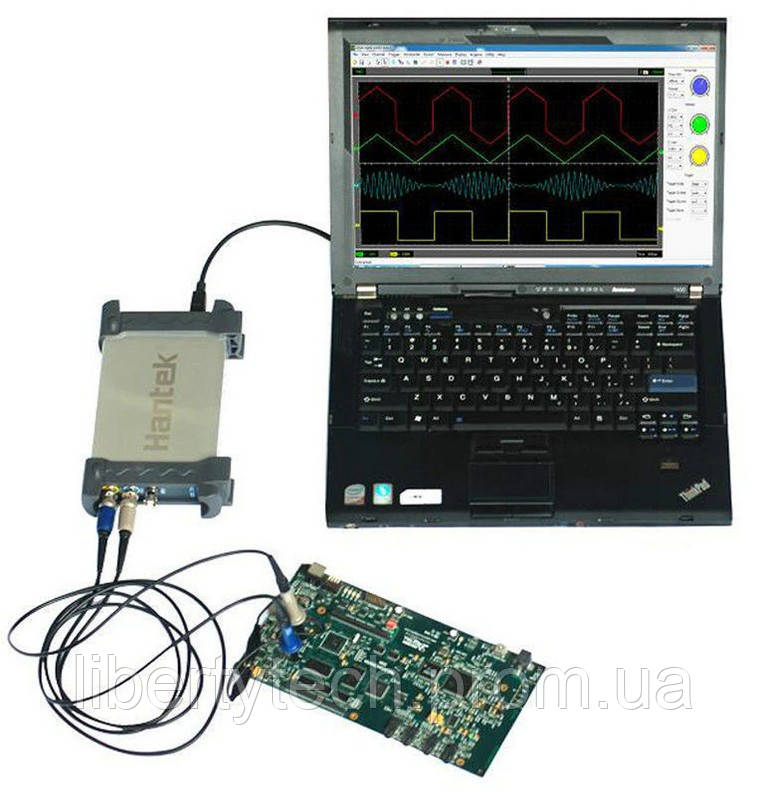 Осциллограф Hantek 6022BL двухканальный USB логический анализатор 16 каналов 20MHz 48 MSa/s - фото 8 - id-p1578851998