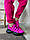 Жіночі шкіряні кросівки на липучках 36-40 р фуксія, фото 2