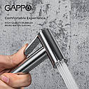 Гігієнічний душ Gappo G7288 з лійкою, кнопочный хром, фото 4