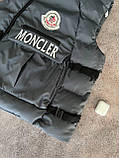 Чоловічий жилет Moncler M979 сірий, фото 6