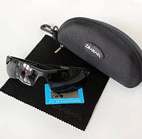 Поляризационные очки Спортивные солнцезащитные с защитой от ультрафиолета + кейс Черный