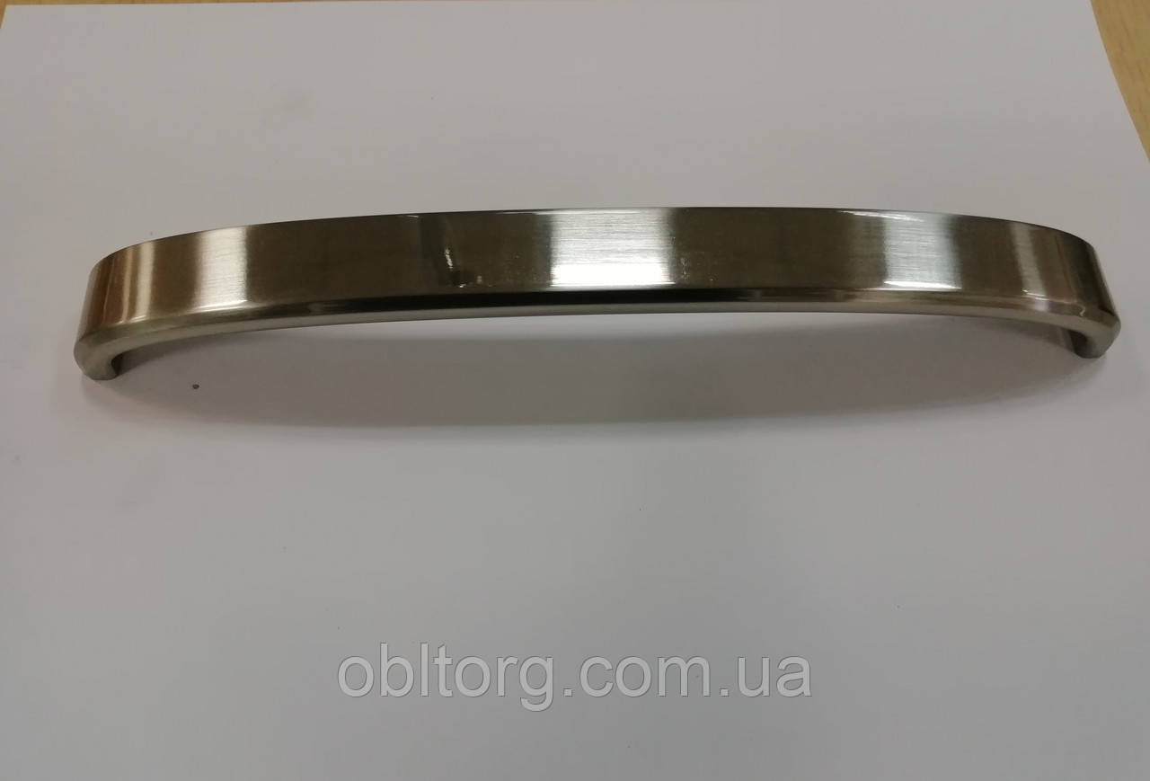 Ручка мебельна скоба Virno Lines 403 браш сатин нікель 224, фото 1