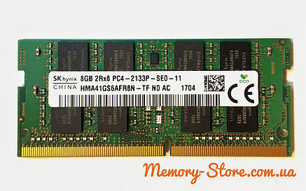 Оперативна пам'ять для ноутбука, Hynix DDR4 8Gb 2Rx8 PC4-2133P Sodimm, б/в, фото 3
