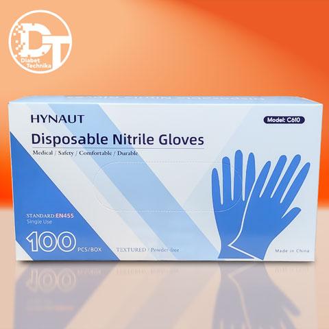 Рукавички Нітрилові Hynaut Без Пудри (L) 100 шт