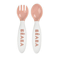 Набір ложка і вилка Beaba 8+ рожевий, арт. 913400