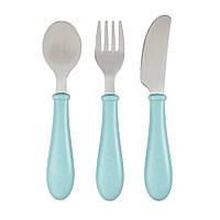 Набір ложка, виделка, ніж Beaba 12+ зелений, арт. 913461