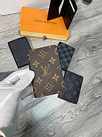 Брендовый держатель для карт Louis Vuitton D10420 коричневый