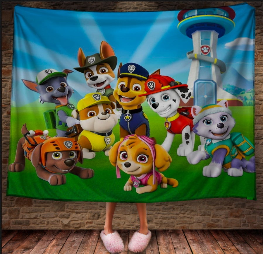 Плед з 3D принтом-Щенячий патруль PAW PATROL