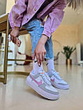 Жіночі кросівки Nike Air Force Shadow White Pink | Найк Аір Форс Шадов Білі Розові, фото 5