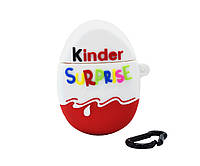 Силіконовий футляр Kinder Surprise з карабіном для навушників AirPods 1/2