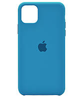 Чехол Silicone case (AAA) для Apple IPhone 11 Pro Max (6.5) (Синий)