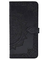 Кожаный чехол-книжка ZTE Blade A7s 2020 черный