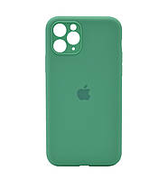 Чехол Silicone Case Square Full Camera Protective (AA) для Apple iPhone 11 Pro (5.8") (Зелёный)