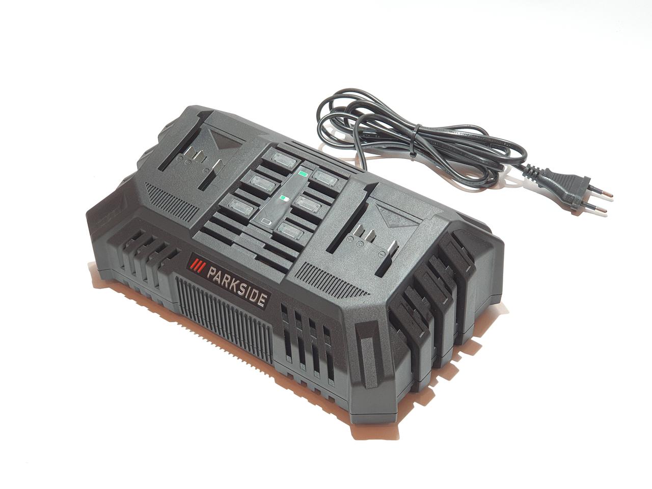 Подвійний зарядний пристрій Parkside PDSLG 20 A1 200 W, 2x4.5A)