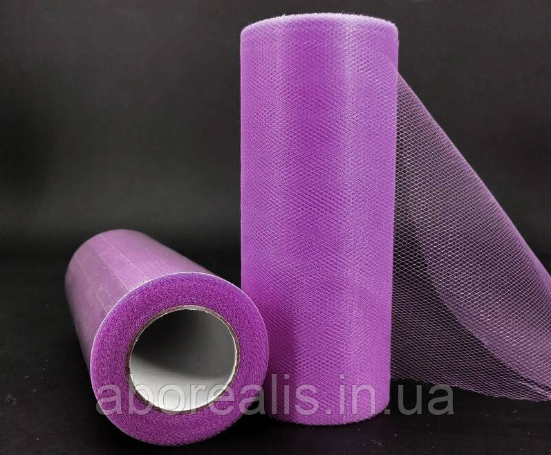 Фатин однотонний фуксія 15 см. 1 м/п, фото 1