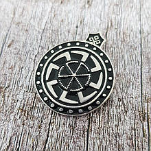 Коловрат на щиті Підвіска Амулет + Эмаль в изделие