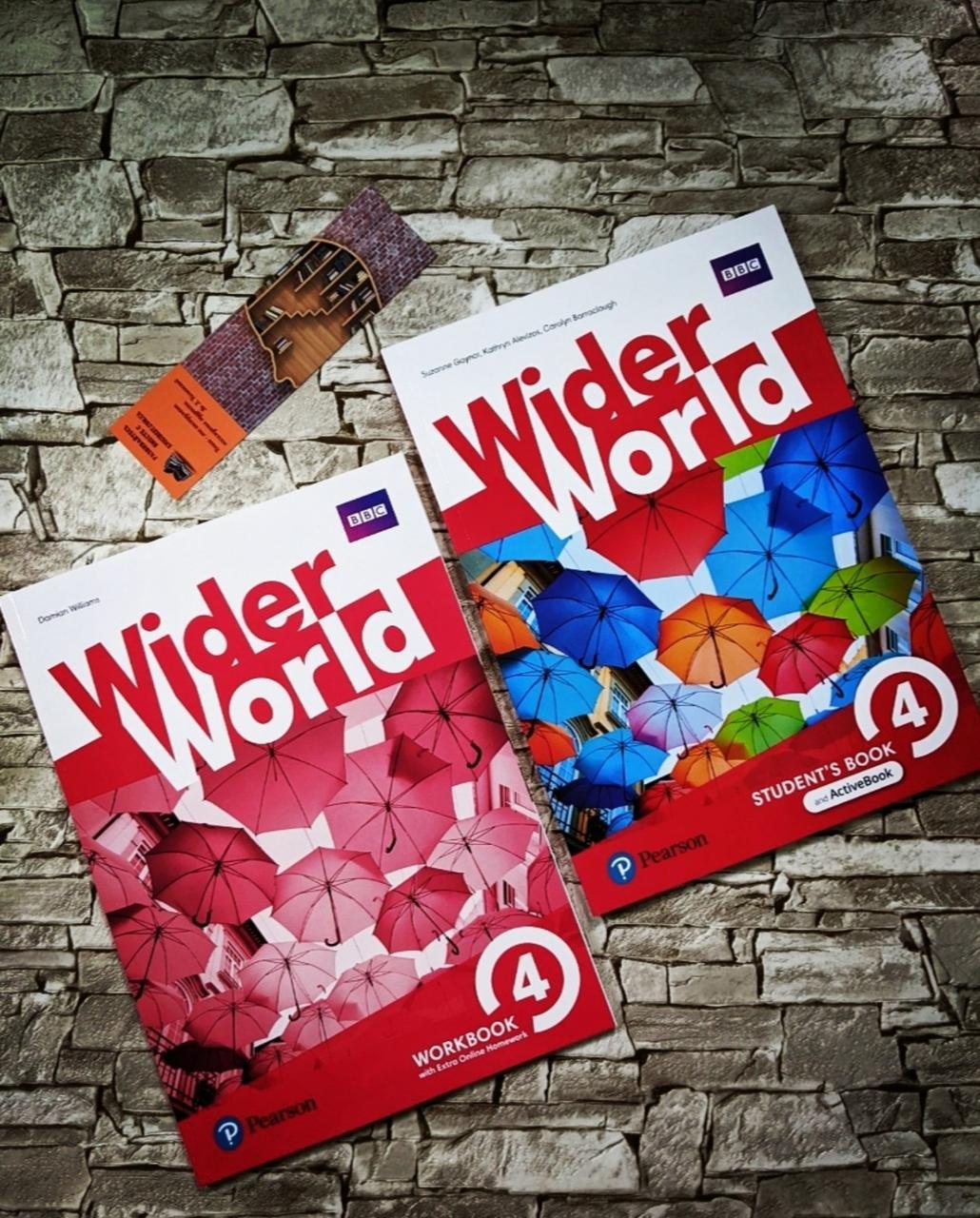 Набір книг "Wider World 4 Students' Book & Workbook with Extra Online Homework" Pearson Англ. для підлітків