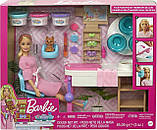 Лялька Барбі Спа центр догляд за шкірою Barbie Face Mask Spa Blondie Ігровий набір GJR84 Оригінал, фото 2