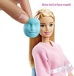 Лялька Барбі Спа центр догляд за шкірою Barbie Face Mask Spa Blondie Ігровий набір GJR84 Оригінал, фото 4