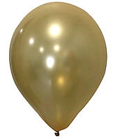 Шары воздушные металлик золото 10" 26 см Balonevi Турция 5 шт