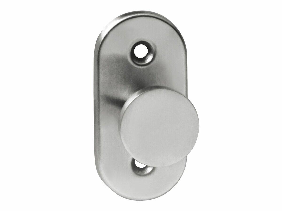 Amig Ручка меблева мод.42 КРУГЛА Ø25 на планці 62х30 мм, нержавіюча сталь, фото 1