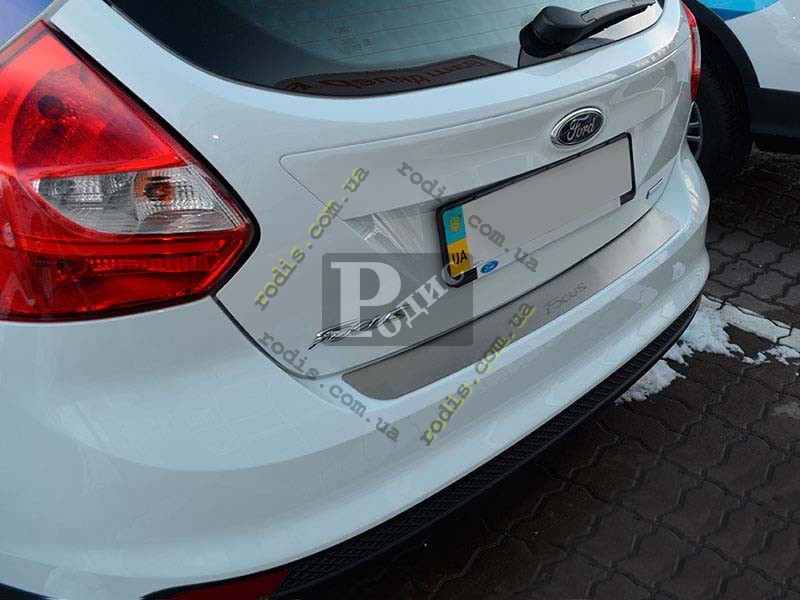 Накладка на бампер "Premium" Ford Focus III 5D 2011-2014 - Форд Фокус 3 ...