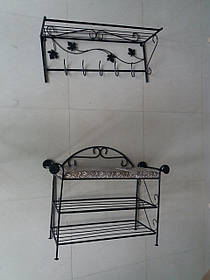 Кована передпокій 78 см чорна з ручками