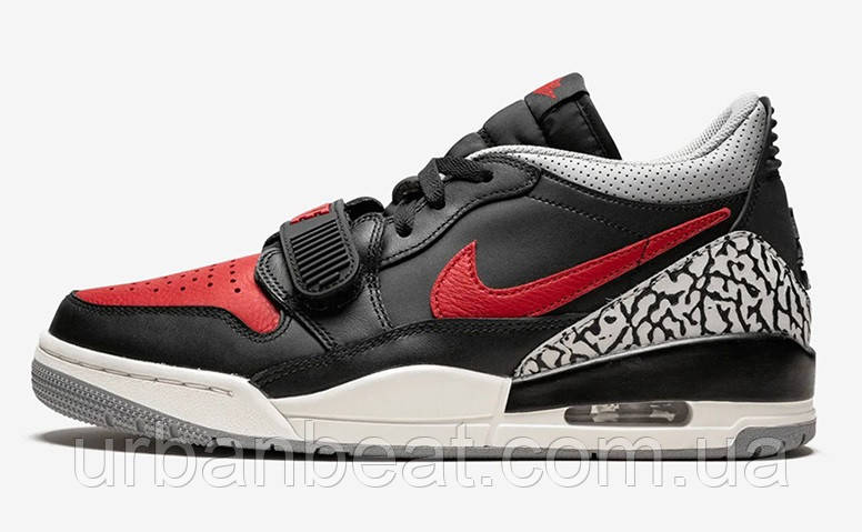 Баскетбольні кросівки Jordan Legacy 312 Low Black/Red/Cement Grey