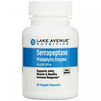 Серрапептаза Serrapeptase Proteolytic Enzyme Lake Avenue Nutrition 40 000 SPU 30 капсул