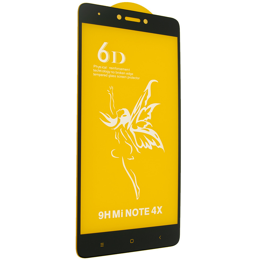 Захисне скло Mirror 6D Glass 9H для Xiaomi Redmi Note 4X Чорний
