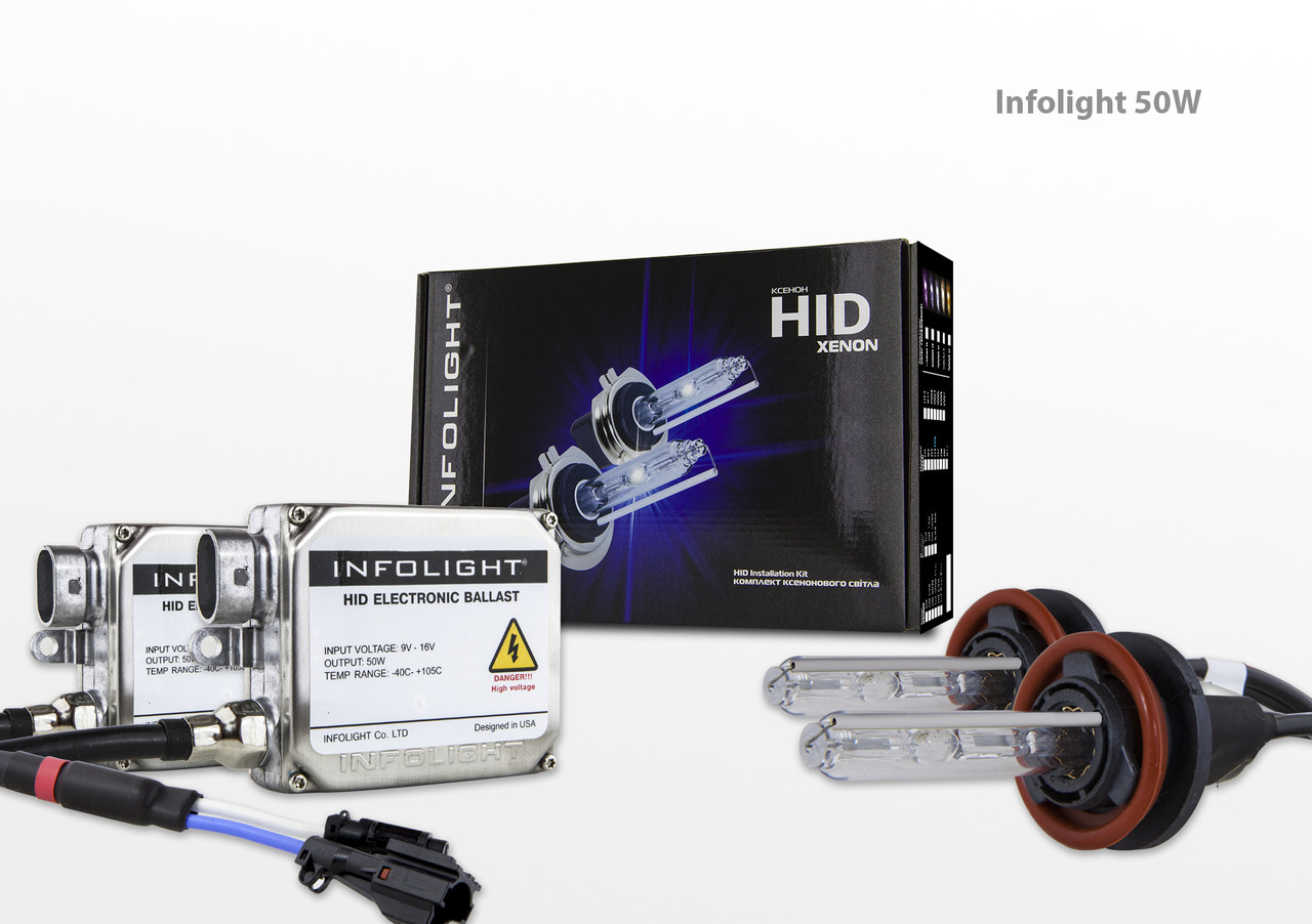 Комплект ксенону Infolight H11 6000К 50W, фото 1