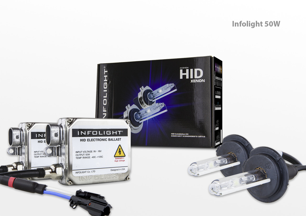 Комплект ксенону Infolight H7 6000К 50W, фото 1