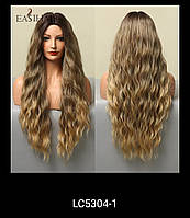Перука термостійка без човника довге волосся русявий омбре