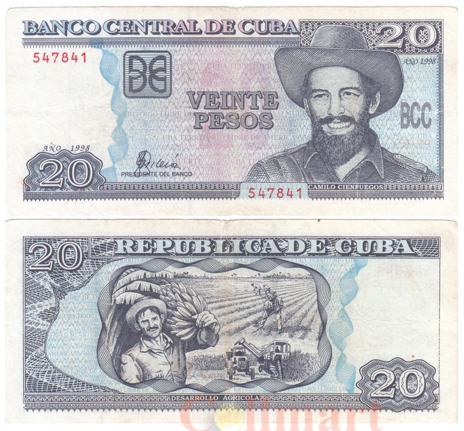 Куба / Cuba 20 Pesos 2006 P118c аUNC