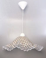 Люстра на одну лампу підвісна в кухню пластикова Ламбада 8