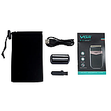 Електробритва акумуляторна VGR V-331 Чорна, фото 3