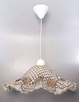 Люстра на одну лампу підвісна в кухню пластикова Ламбада12