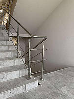 г. Харьков, 1-й Шевченковский въезд, 6.  Нержавеющие перила для лестниц. Перила и поручни для лестниц.  2