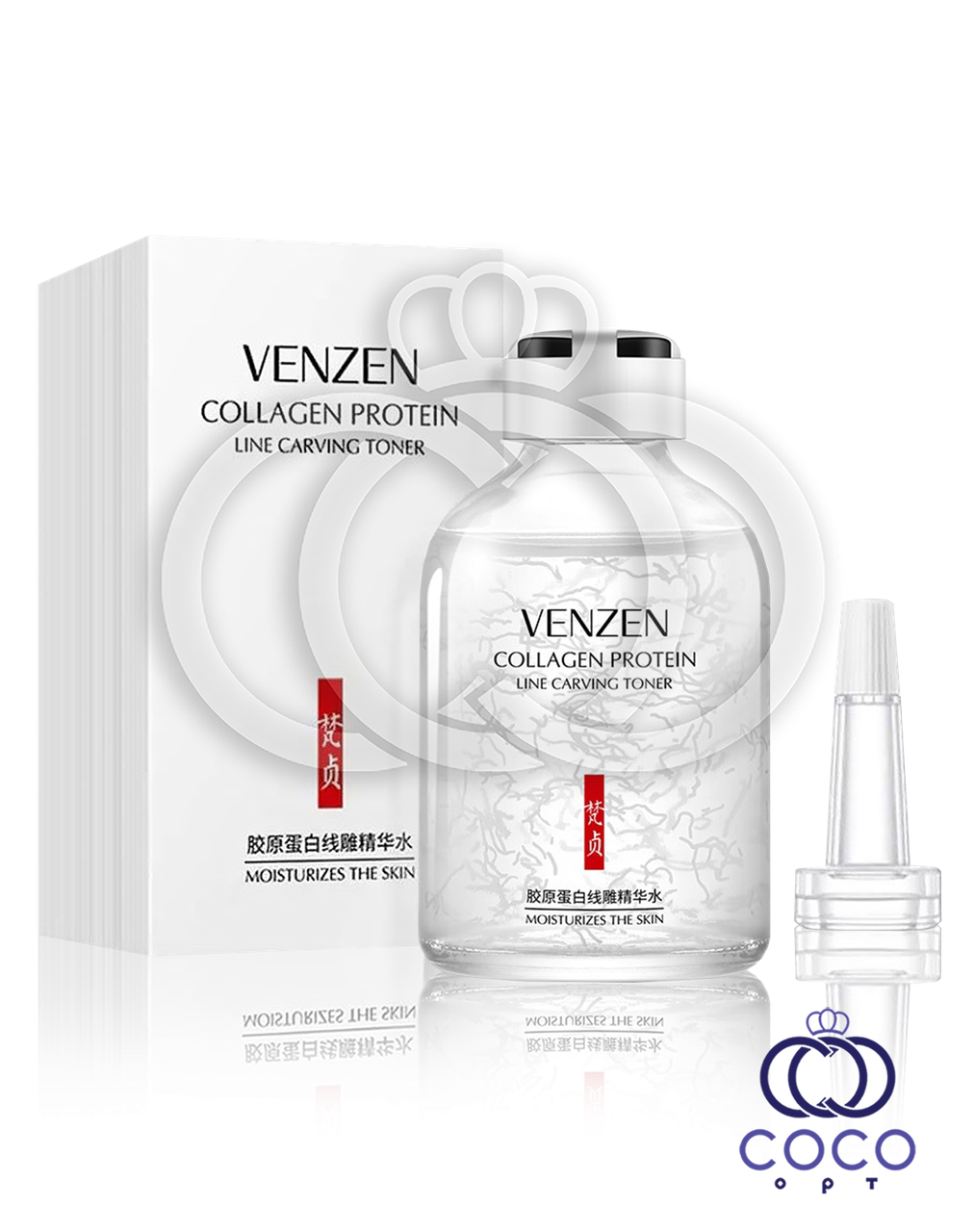 Тонер-сироватка з протеїнами колагену Venzen Collagen Protein Line Carving Toner 50 мл