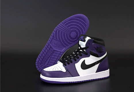 Nike Air Jordan Retro 1 Mid Black White Violette 36 45 ID 1561866678 1749 Prom.ua