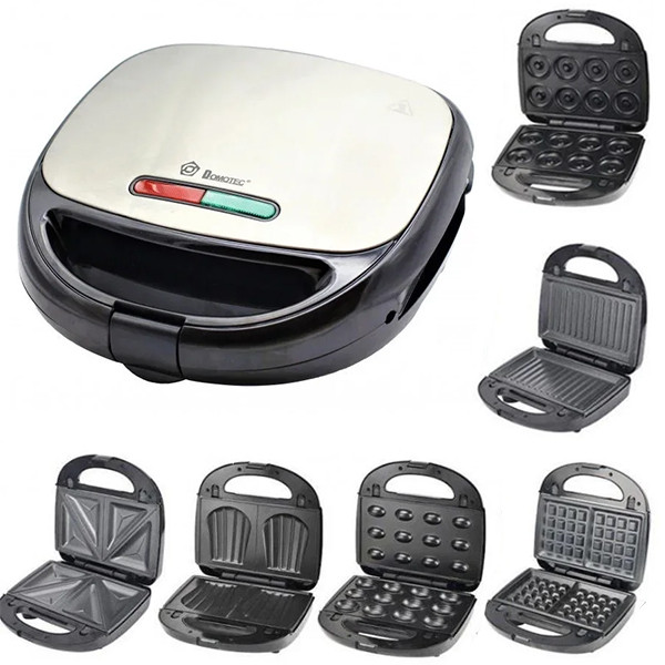 Сендвічниця 6в1 DOMOTEC MS-7706 1000 Вт, фото 1