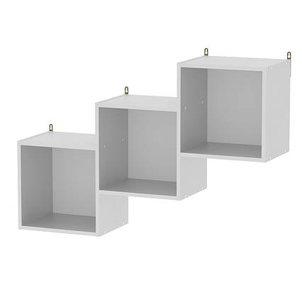 Полиця-3 навісна білий Компаніт